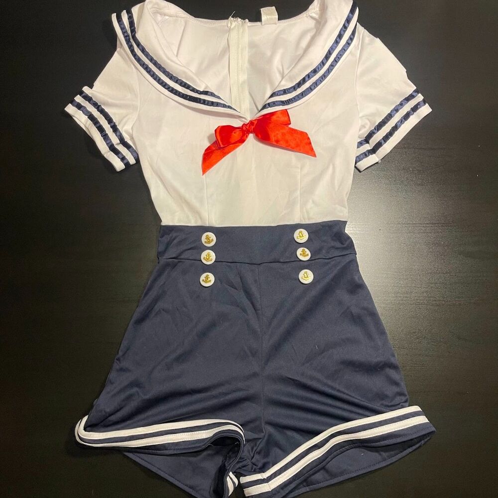 Adult Seafaring in Style Sailor Costume Spirit Halloween Adult Medium